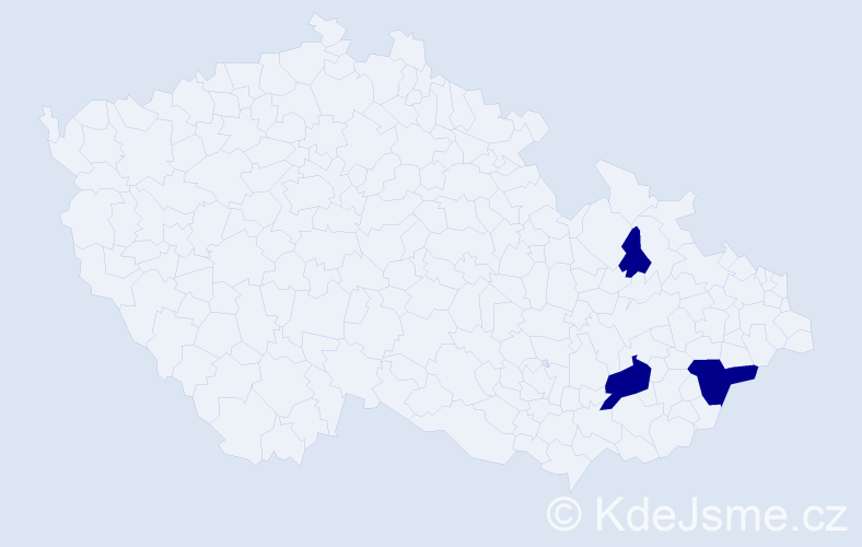 Jméno: 'Shanel', počet výskytů 3 v celé ČR