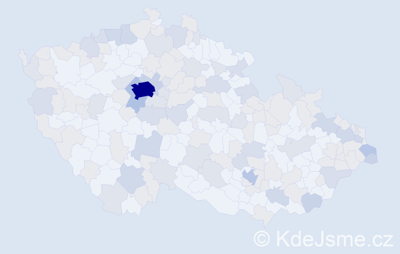 Jméno: 'Ráchel', počet výskytů 274 v celé ČR