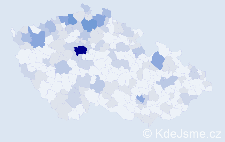 Jméno: 'Slávek', počet výskytů 209 v celé ČR