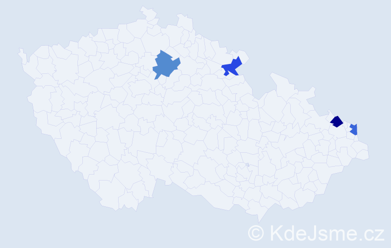 Jméno: 'Marek Piotr', počet výskytů 4 v celé ČR