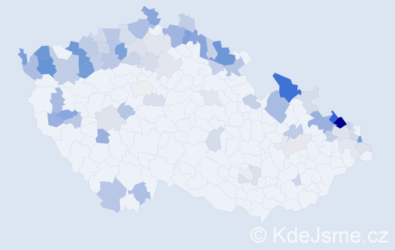 Jméno: 'Günter', počet výskytů 170 v celé ČR
