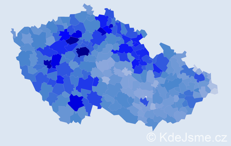 Jméno: 'Milena', počet výskytů 26047 v celé ČR