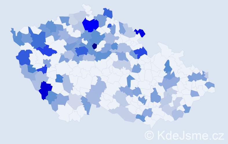 Jméno: 'Jurij', počet výskytů 222 v celé ČR