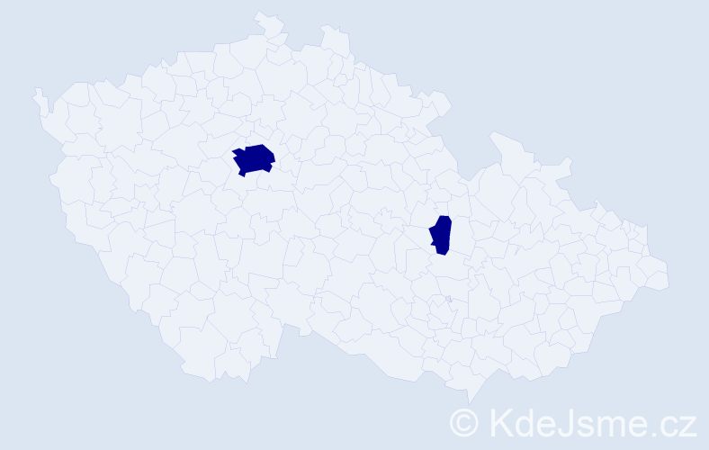 Jméno: 'Sham', počet výskytů 2 v celé ČR