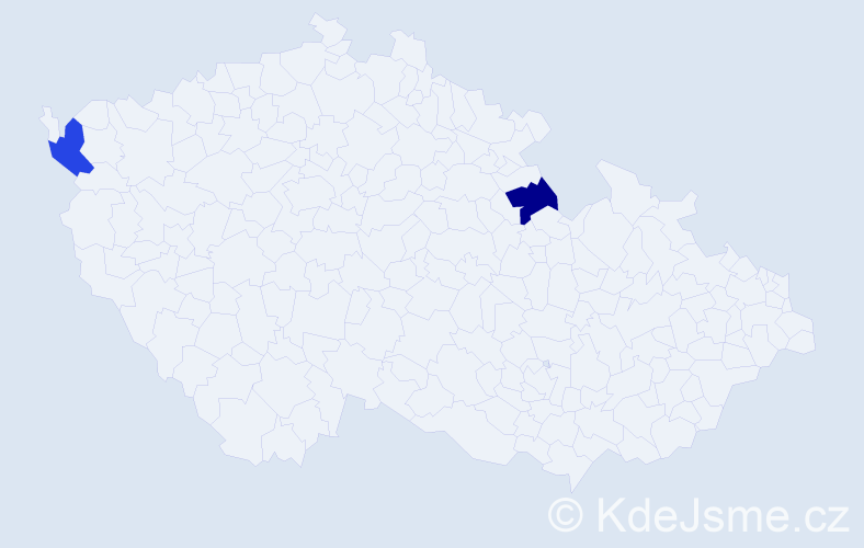 Jméno: 'Oldřich Josef', počet výskytů 2 v celé ČR