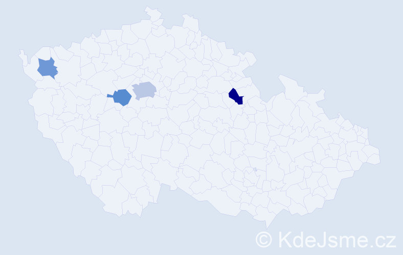 Jméno: 'Apoléna', počet výskytů 6 v celé ČR