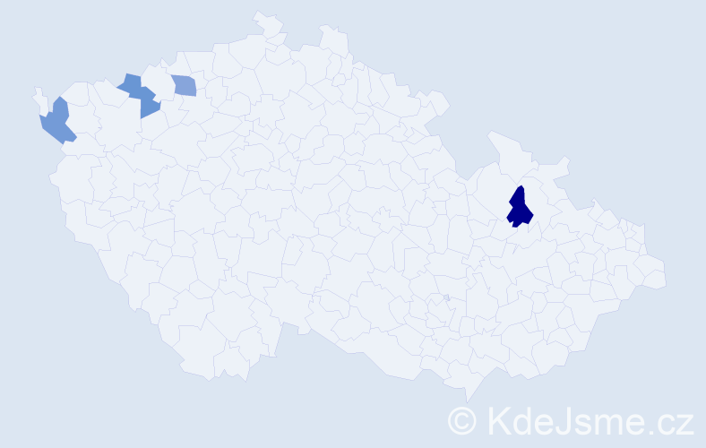 Jméno: 'Siegrun', počet výskytů 4 v celé ČR