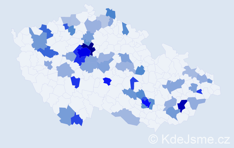 Jméno: 'Alessandro', počet výskytů 128 v celé ČR