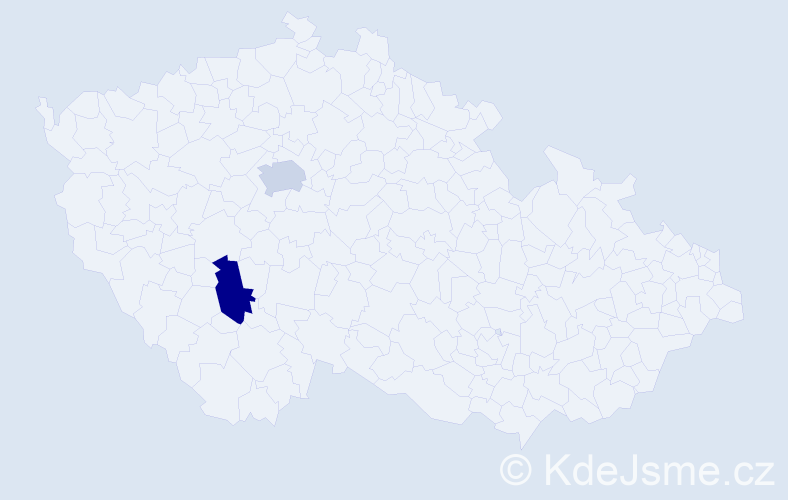 Jméno: 'Nouri', počet výskytů 2 v celé ČR