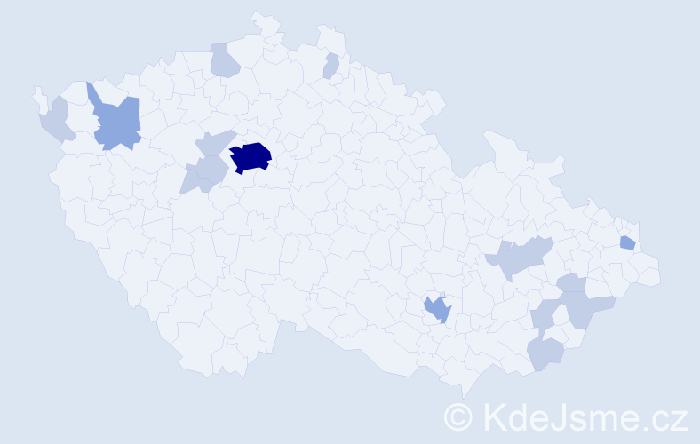 Jméno: 'Riad', počet výskytů 28 v celé ČR