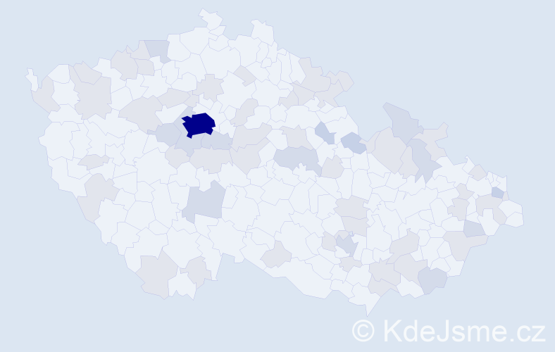 Jméno: 'Cecílie', počet výskytů 113 v celé ČR