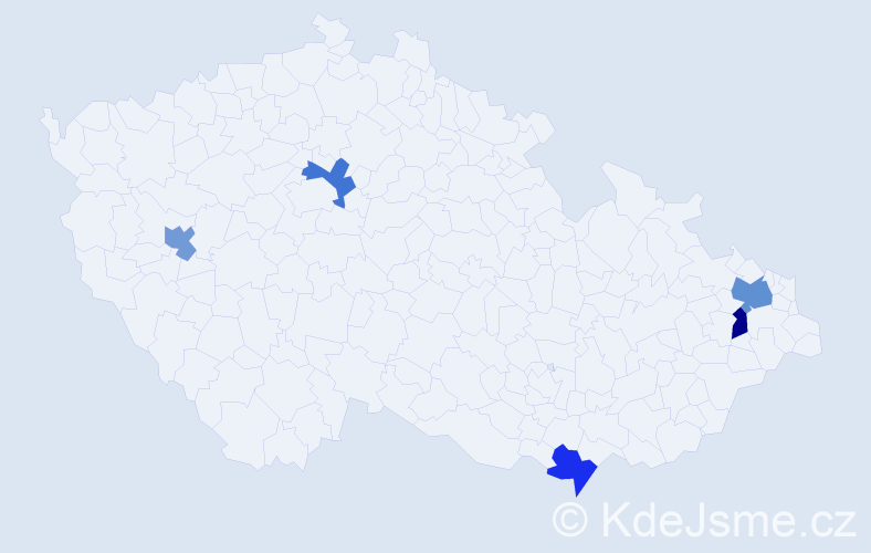 Jméno: 'Van Khiem', počet výskytů 6 v celé ČR