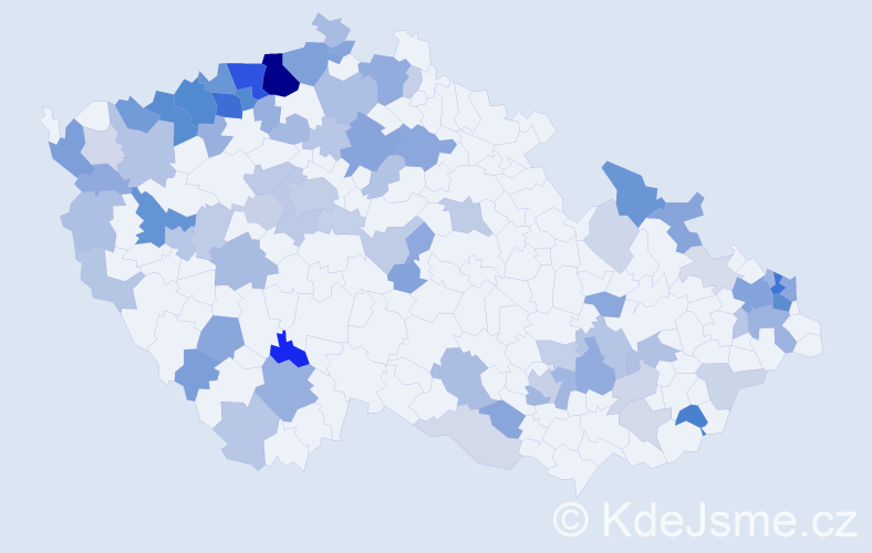 Jméno: 'Elemír', počet výskytů 193 v celé ČR