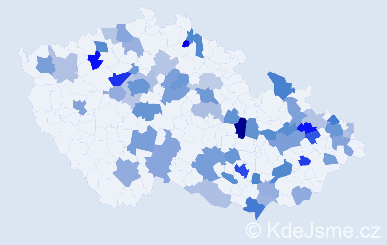 Jméno: 'Gréta', počet výskytů 130 v celé ČR