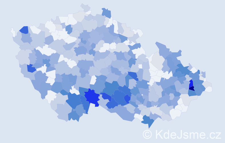 Jméno: 'Bohumíra', počet výskytů 618 v celé ČR