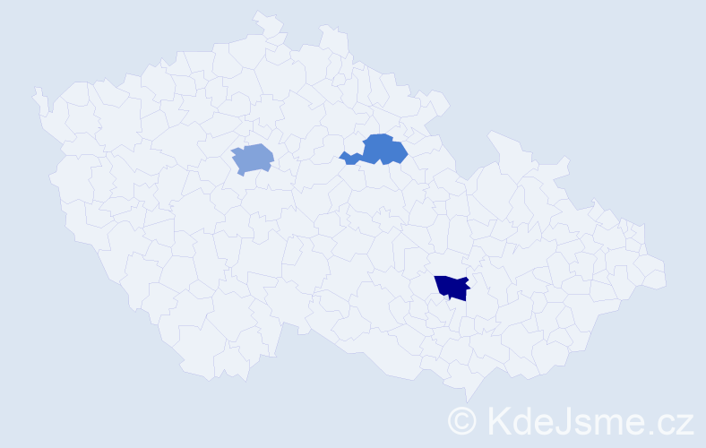 Jméno: 'Batkhishig', počet výskytů 5 v celé ČR
