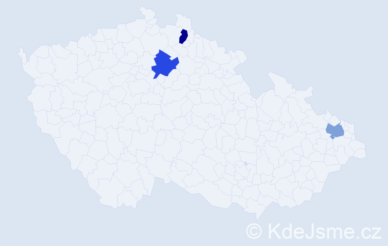 Jméno: 'Thanh Duc', počet výskytů 3 v celé ČR