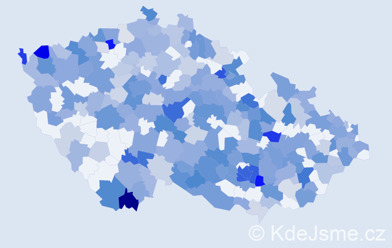 Jméno: 'Gita', počet výskytů 521 v celé ČR