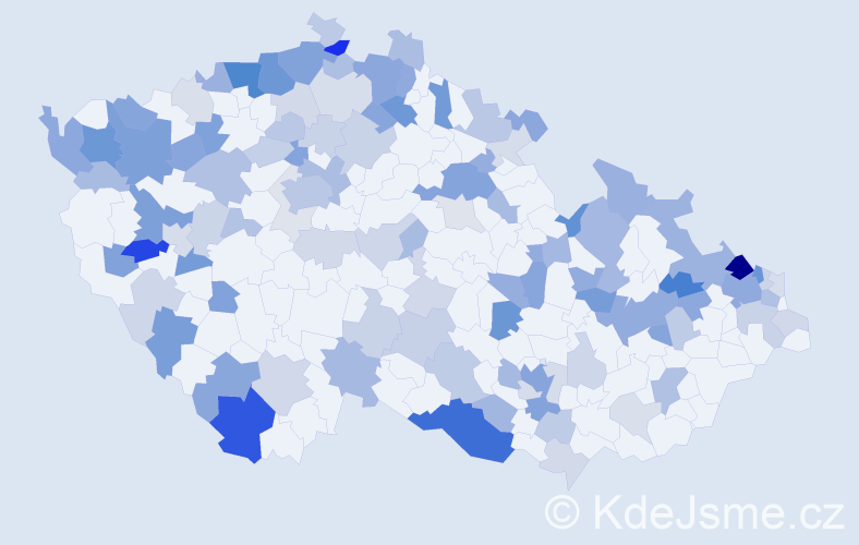 Jméno: 'Heřman', počet výskytů 271 v celé ČR