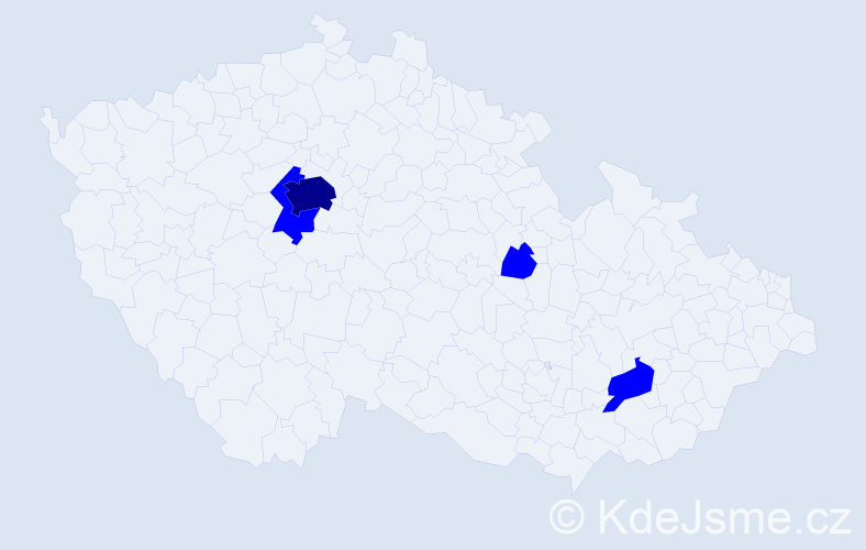 Jméno: 'Stephen David', počet výskytů 5 v celé ČR