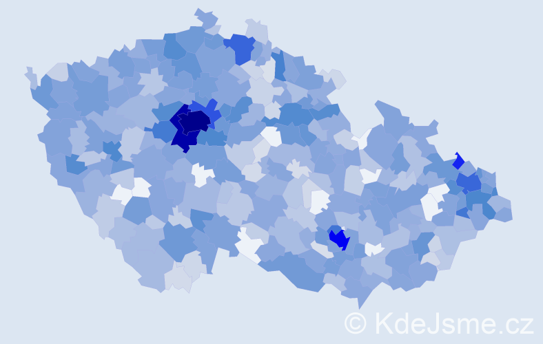 Jméno: 'Oliver', počet výskytů 2376 v celé ČR