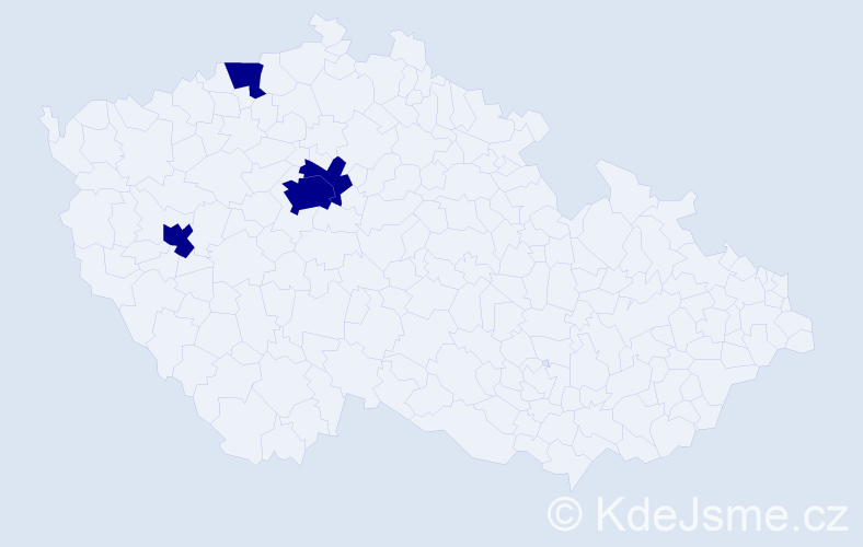 Jméno: 'Kim Thu', počet výskytů 4 v celé ČR