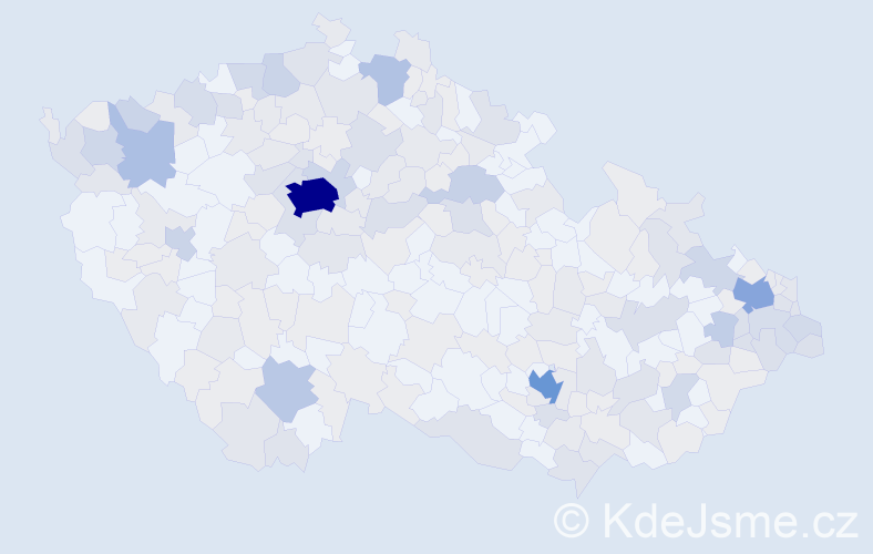 Jméno: 'Christian', počet výskytů 584 v celé ČR