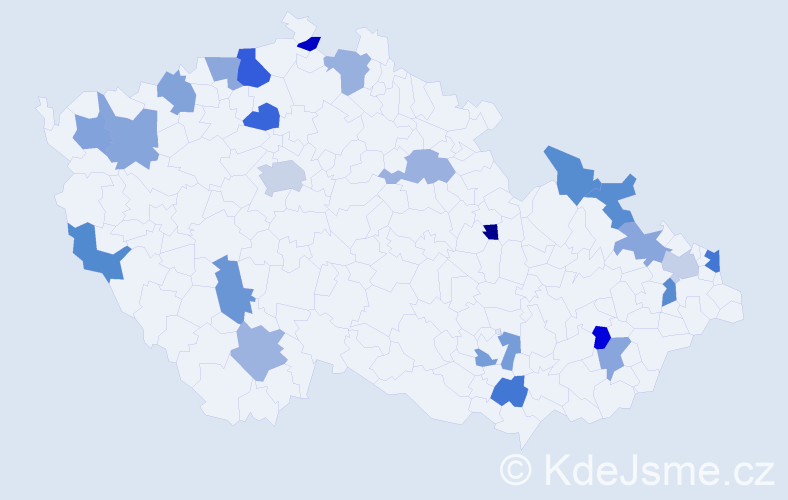 Jméno: 'August', počet výskytů 29 v celé ČR