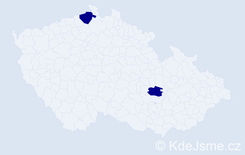 Jméno: 'Huu Duc', počet výskytů 2 v celé ČR