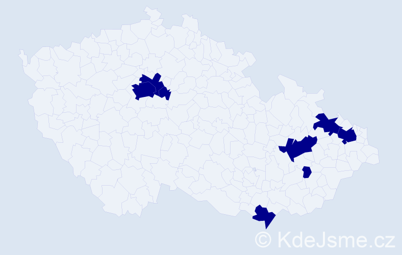 Jméno: 'Vojtěch Pavel', počet výskytů 8 v celé ČR