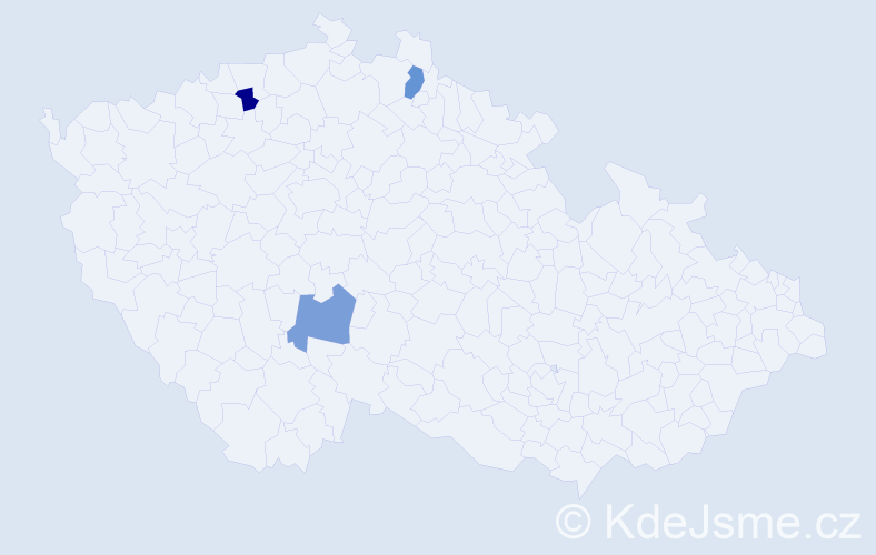 Jméno: 'Nikolas Josef', počet výskytů 3 v celé ČR
