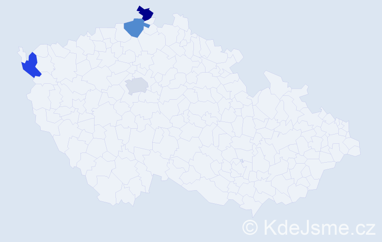 Jméno: 'Van Nga', počet výskytů 4 v celé ČR