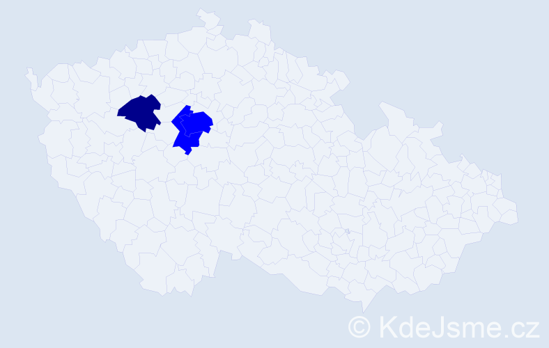 Příjmení: 'Haehnel', počet výskytů 4 v celé ČR