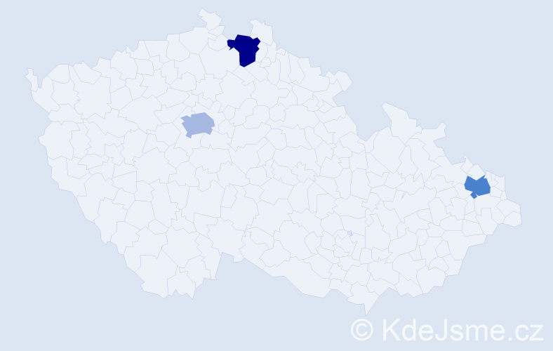 Příjmení: 'Čarňanská', počet výskytů 6 v celé ČR