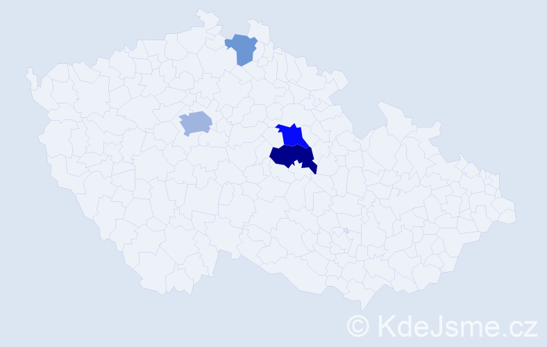 Příjmení: 'Dračínská', počet výskytů 8 v celé ČR