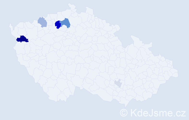 Příjmení: 'Bulowski', počet výskytů 8 v celé ČR