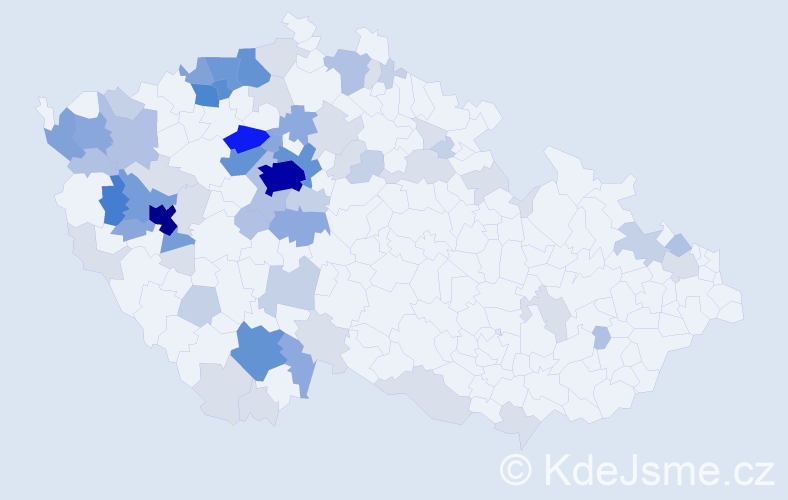 Příjmení: 'Lindová', počet výskytů 249 v celé ČR