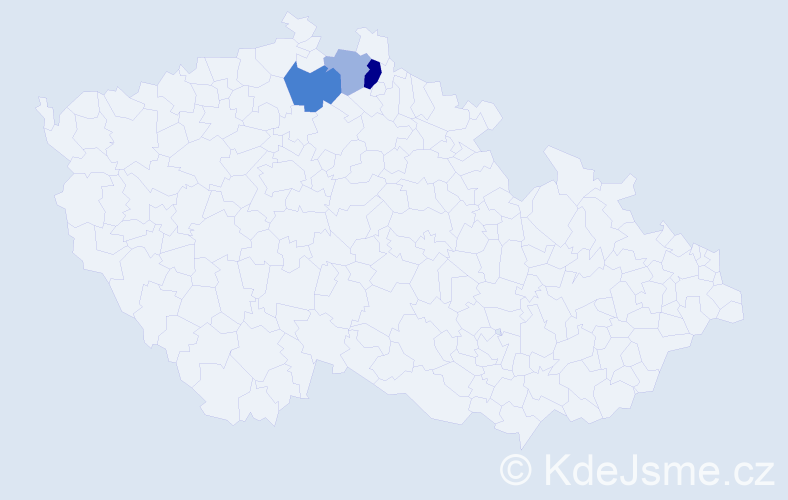 Příjmení: 'Kumpfe', počet výskytů 6 v celé ČR
