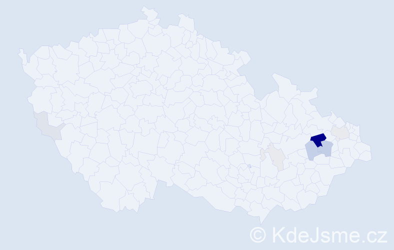 Příjmení: 'Ballerová', počet výskytů 20 v celé ČR