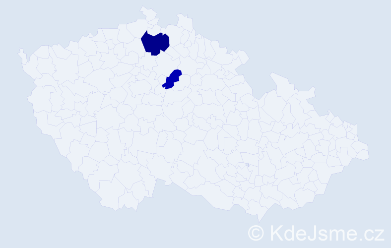Příjmení: 'Eštu', počet výskytů 3 v celé ČR