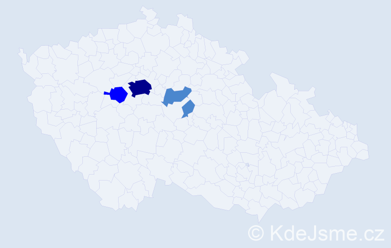 Příjmení: 'Fritzenová', počet výskytů 7 v celé ČR