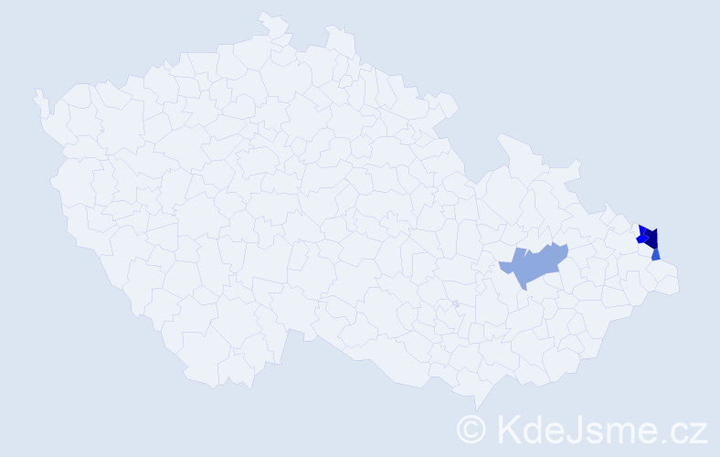 Příjmení: 'Sirek', počet výskytů 13 v celé ČR