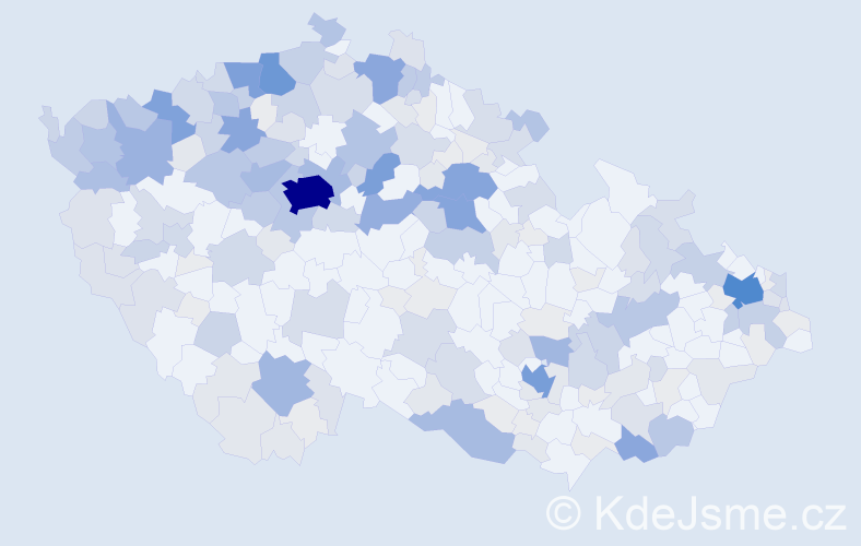 Příjmení: 'Farkaš', počet výskytů 852 v celé ČR