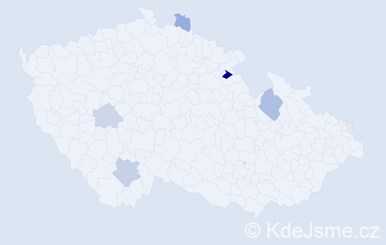 Příjmení: 'Likavcová', počet výskytů 28 v celé ČR