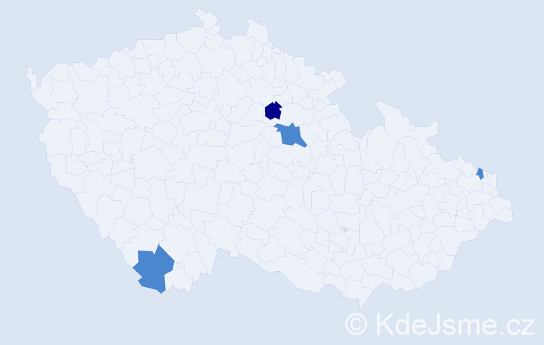 Příjmení: 'Randlisek', počet výskytů 6 v celé ČR
