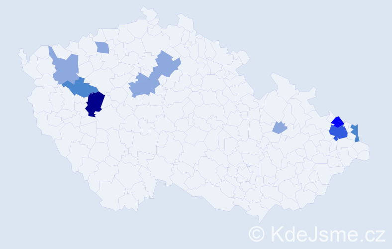 Příjmení: 'Stenzel', počet výskytů 24 v celé ČR