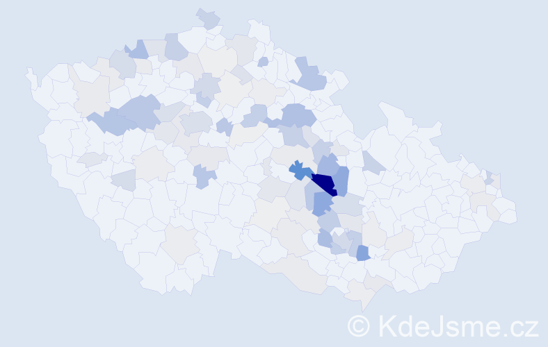 Příjmení: 'Makovský', počet výskytů 345 v celé ČR