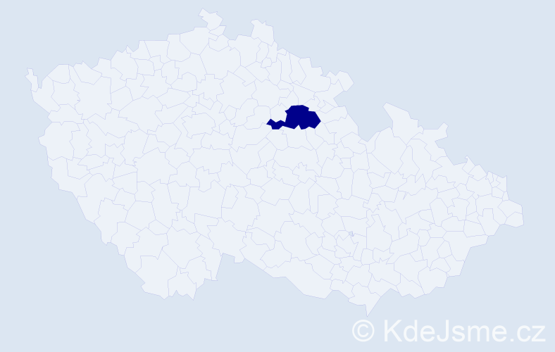 Příjmení: 'Kröger', počet výskytů 1 v celé ČR
