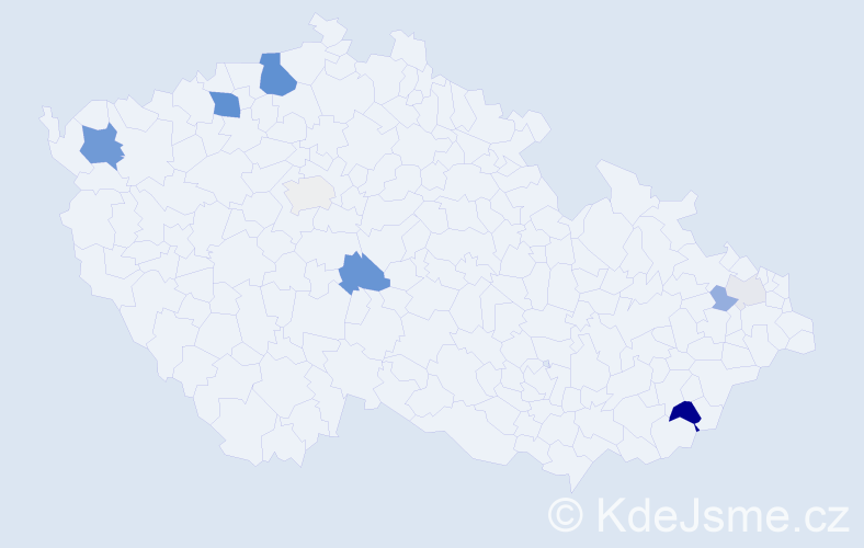 Příjmení: 'Katriňáková', počet výskytů 28 v celé ČR