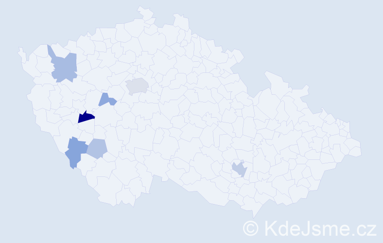 Příjmení: 'Grosz', počet výskytů 16 v celé ČR